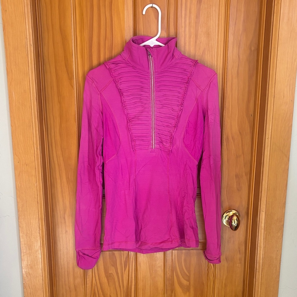 LULULEMON  Pink Zip-Up Pullover